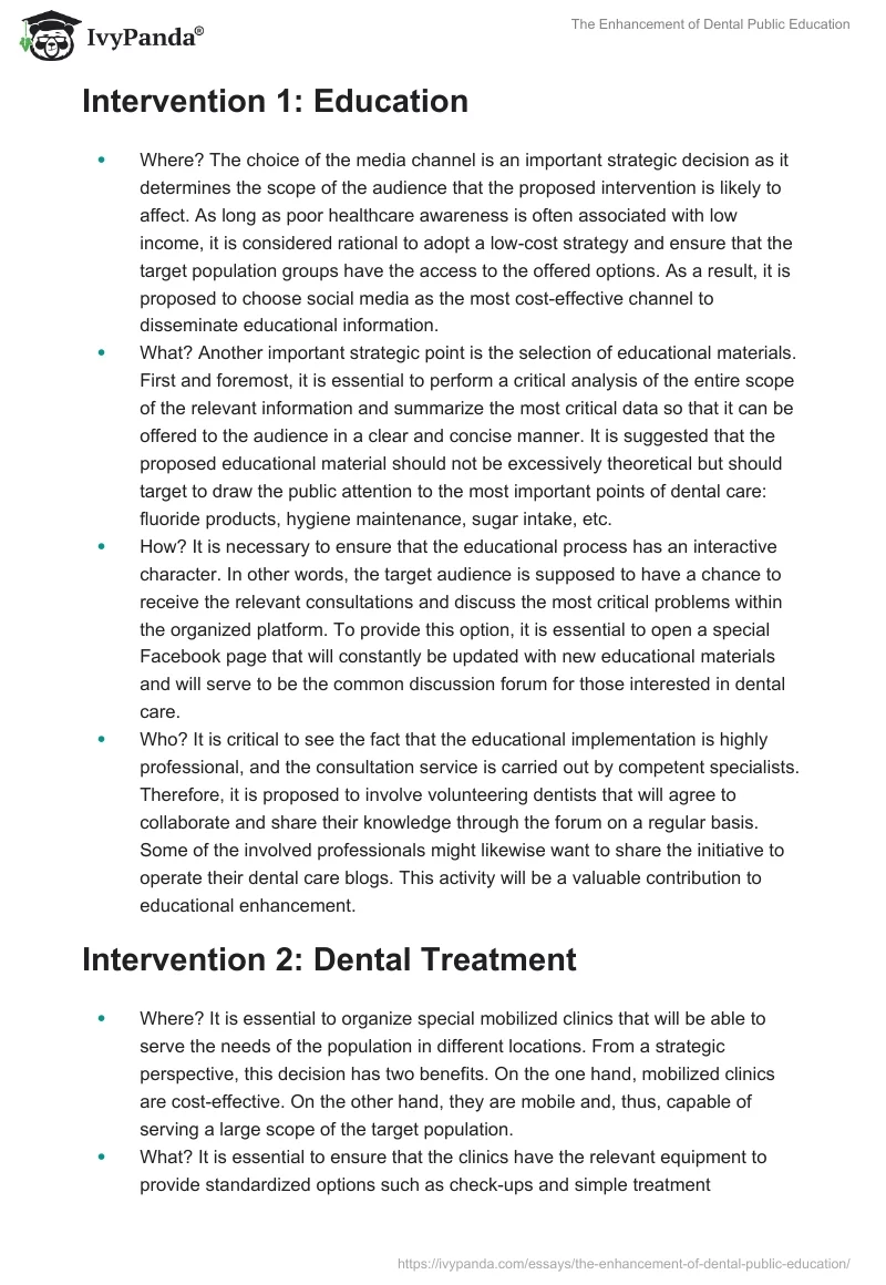 The Enhancement of Dental Public Education. Page 2
