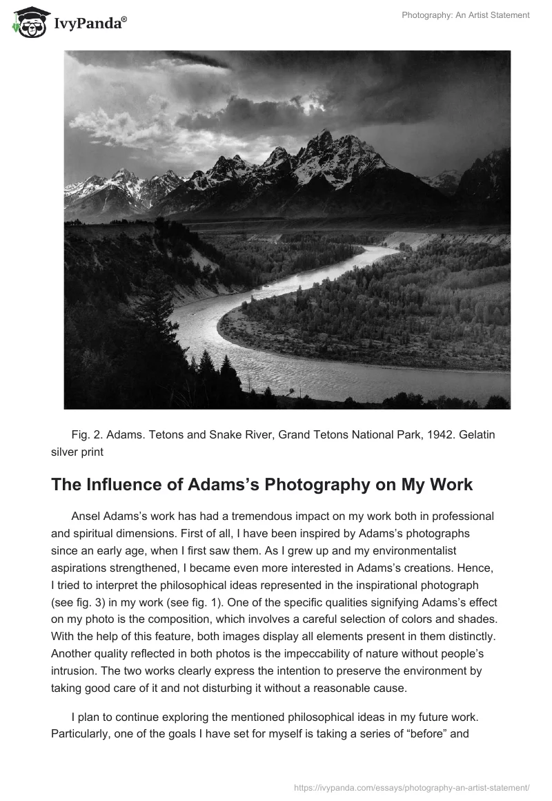 Photography: An Artist Statement. Page 4