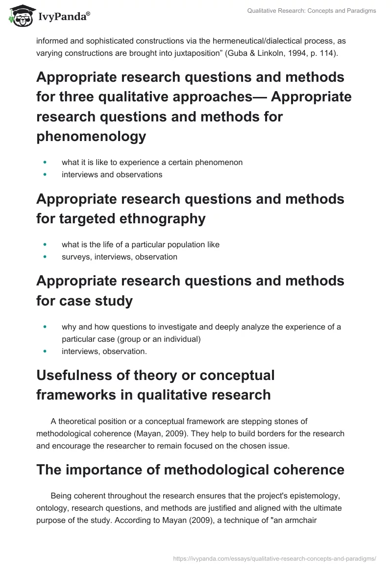 Qualitative Research: Concepts and Paradigms. Page 2