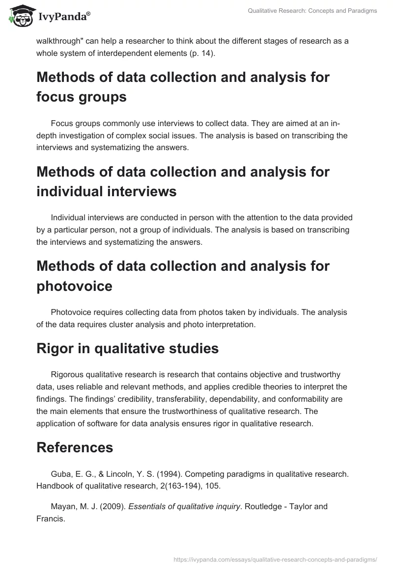 Qualitative Research: Concepts and Paradigms. Page 3