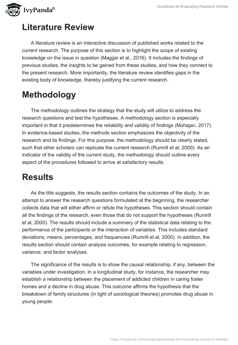 Guidelines for Evaluating Research Articles. Page 3