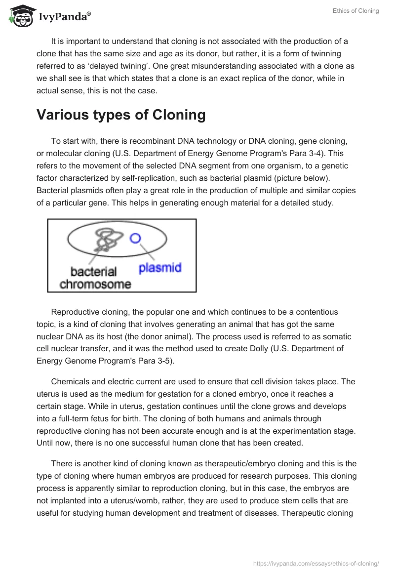 Ethics of Cloning. Page 2