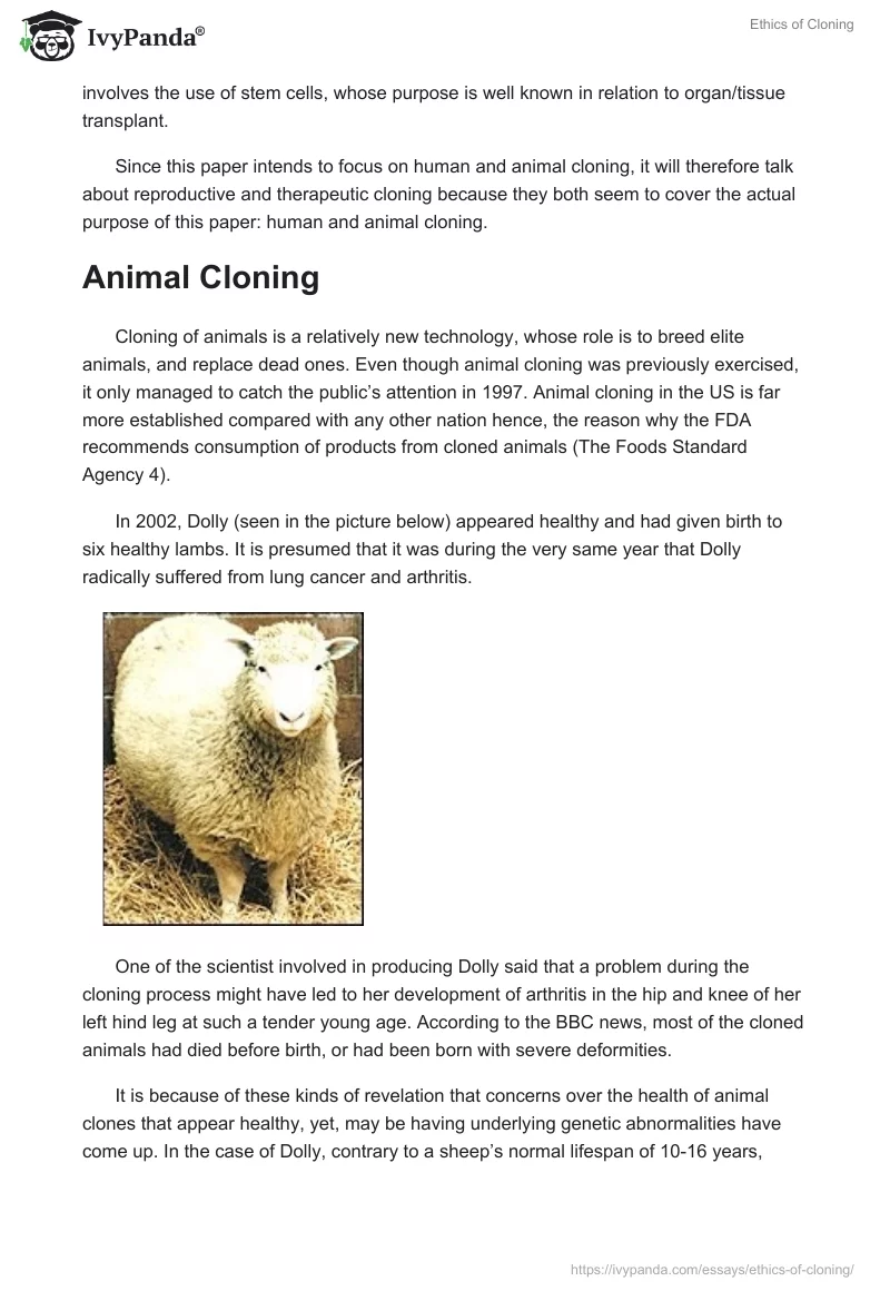 Ethics of Cloning. Page 3