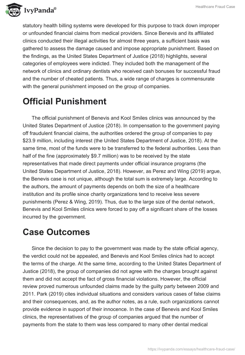 Healthcare Fraud Case. Page 2