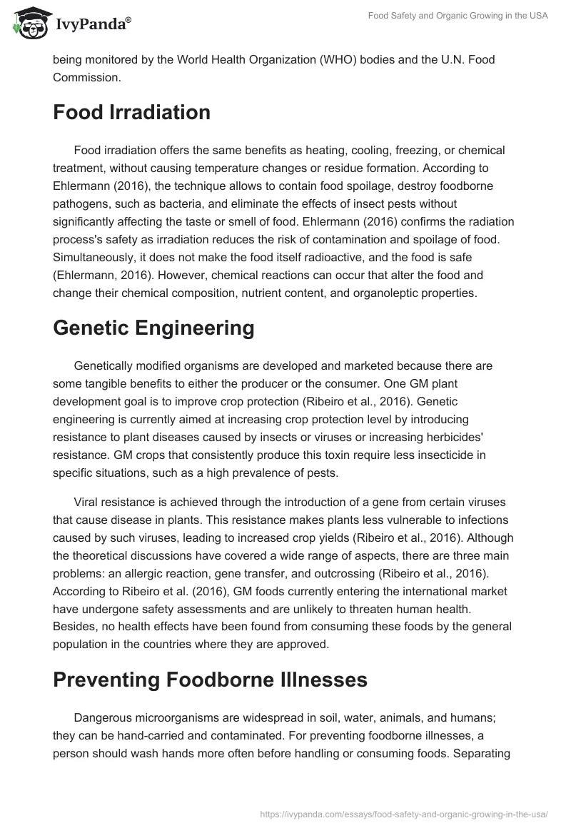 Food Safety and Organic Growing in the USA. Page 2