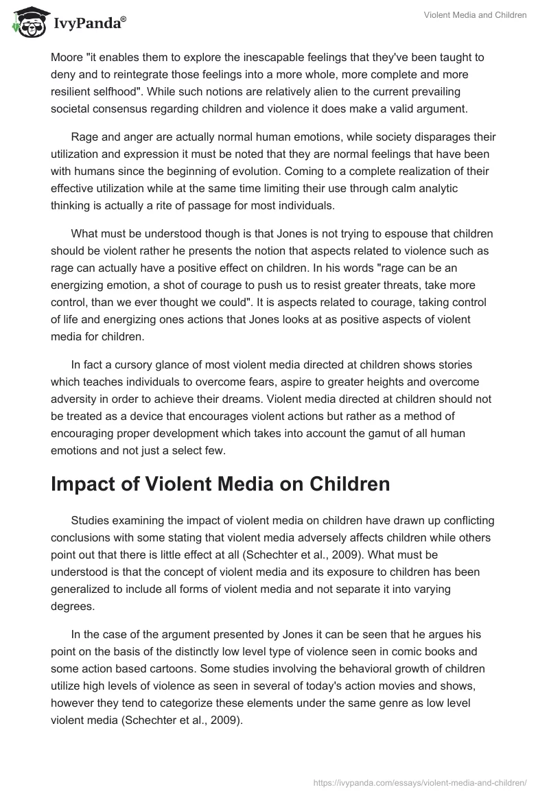 Violent Media and Children. Page 2