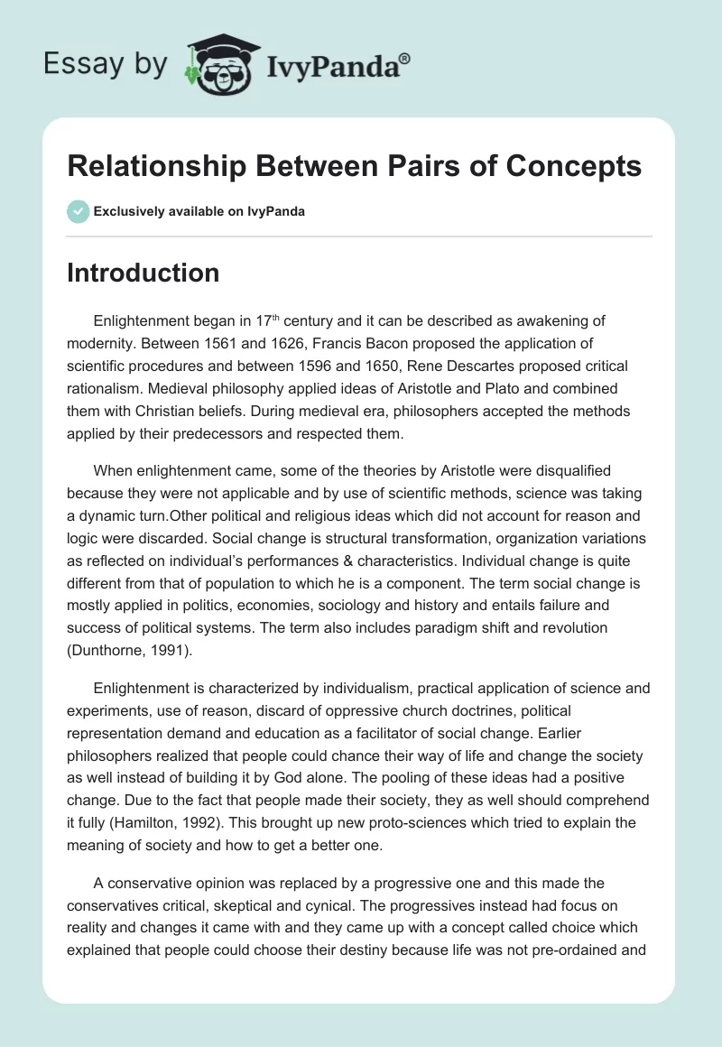 Relationship Between Pairs of Concepts. Page 1