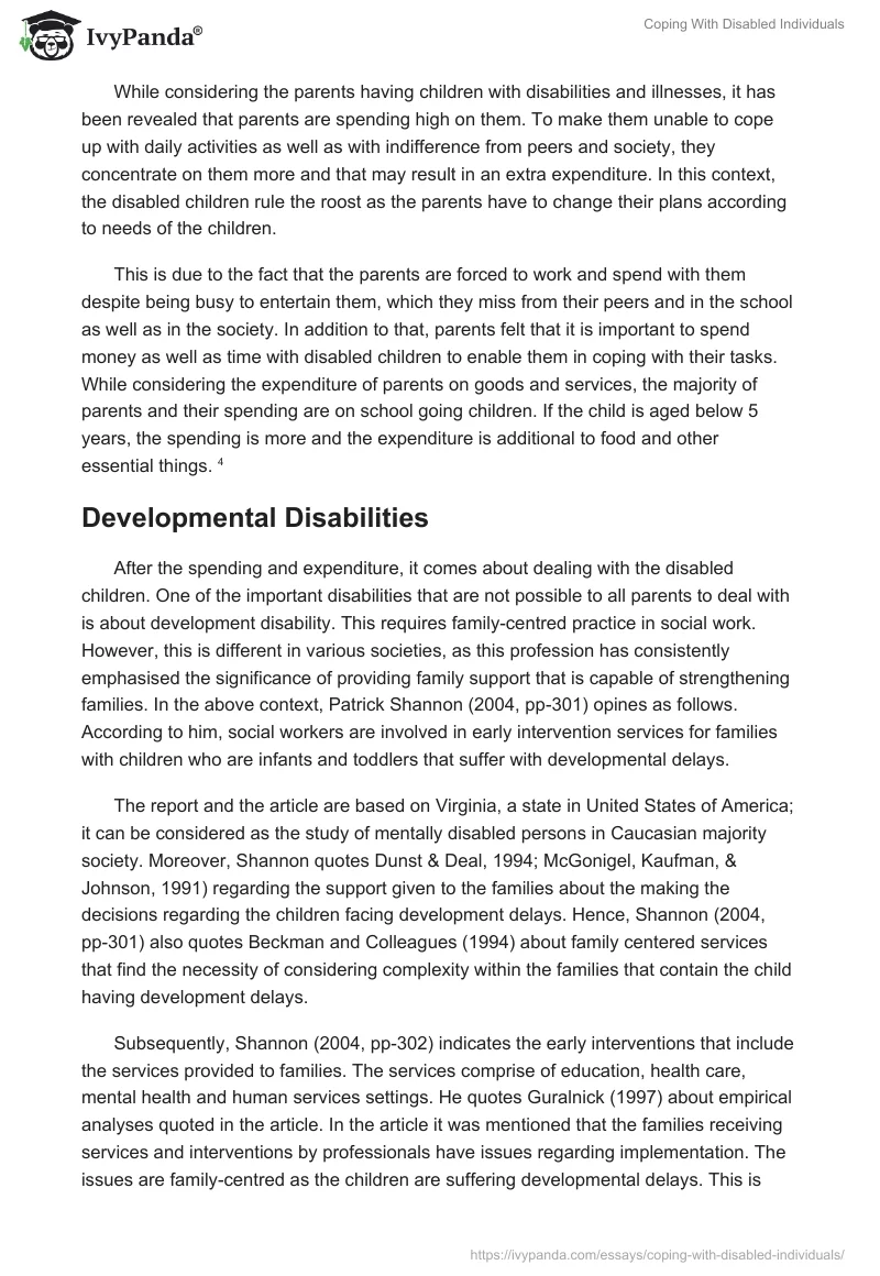 Coping With Disabled Individuals. Page 3