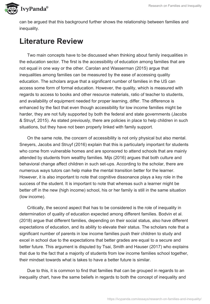 Research on Families and Inequality. Page 3