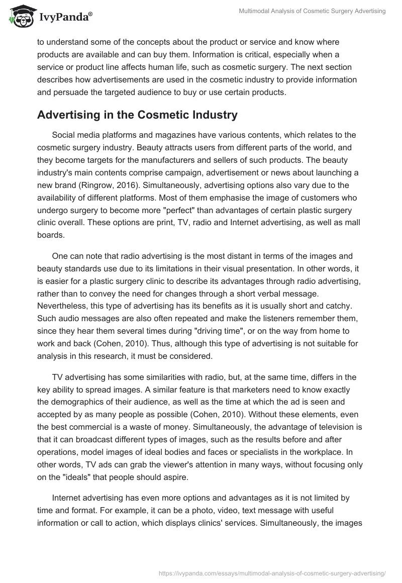 Multimodal Analysis of Cosmetic Surgery Advertising. Page 3