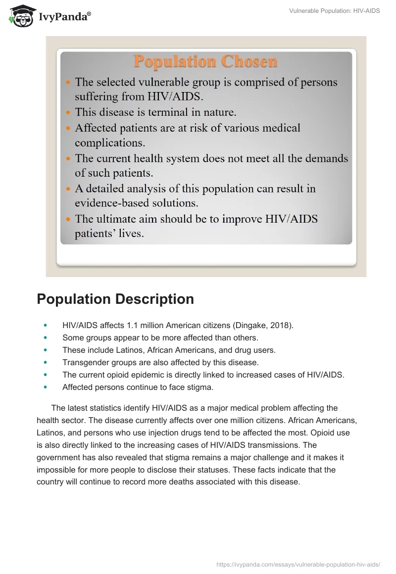 Vulnerable Population: HIV-AIDS. Page 3