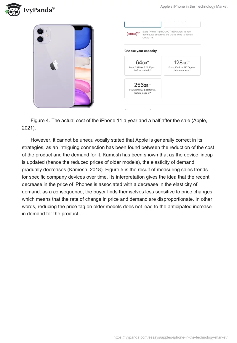 Apple's iPhone in the Technology Market. Page 4