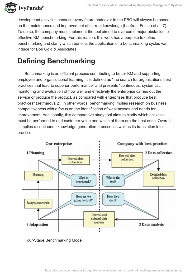 Bob Gold & Associates: Benchmarking Knowledge Management Systems. Page 2