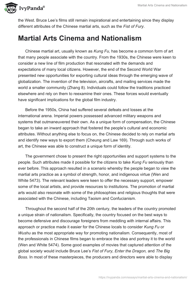 Martial Arts Cinema and Nationalism. Page 2