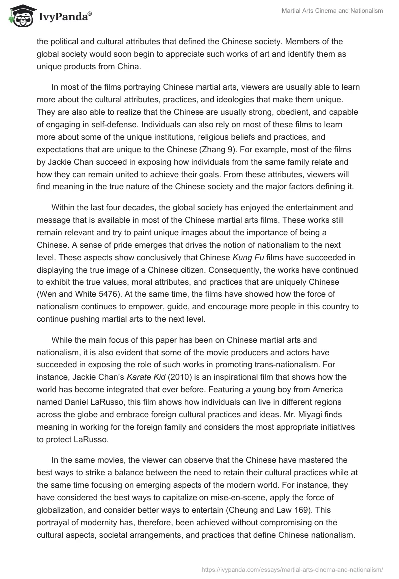 Martial Arts Cinema and Nationalism. Page 3