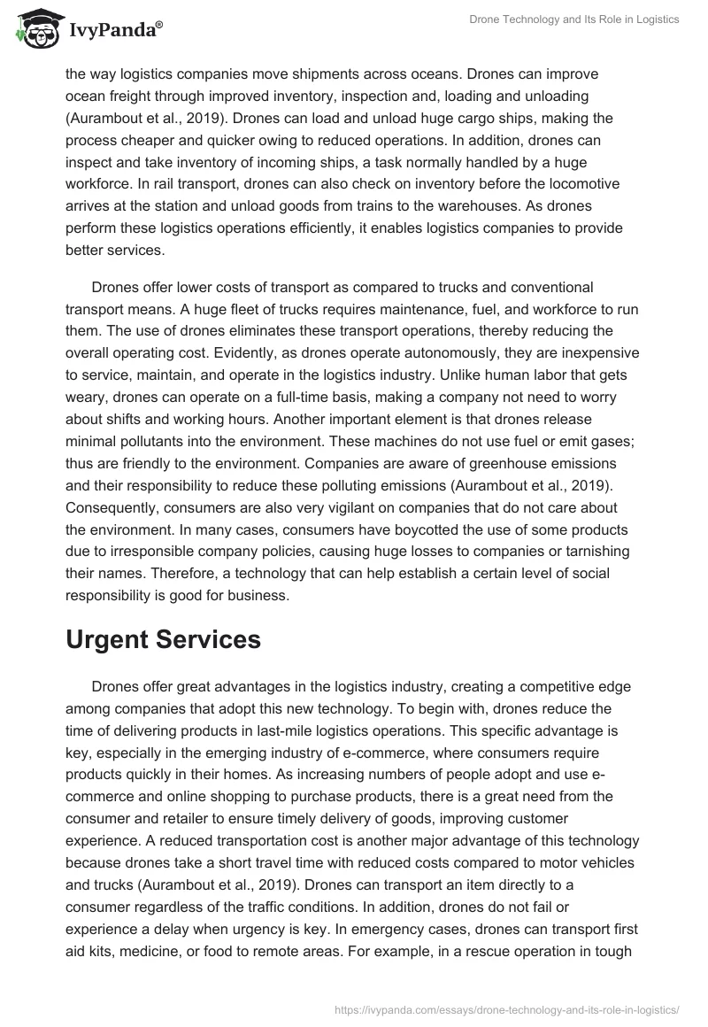 Drone Technology and Its Role in Logistics. Page 5