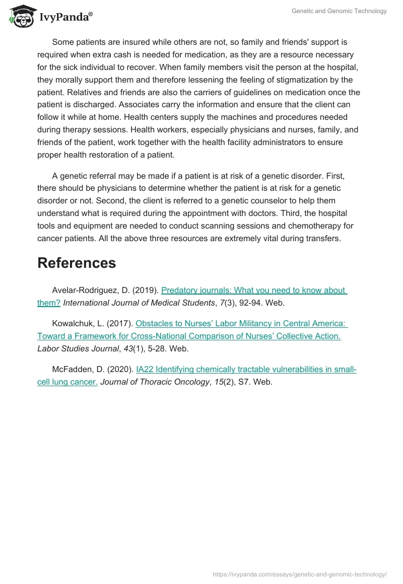 Genetic and Genomic Technology. Page 3