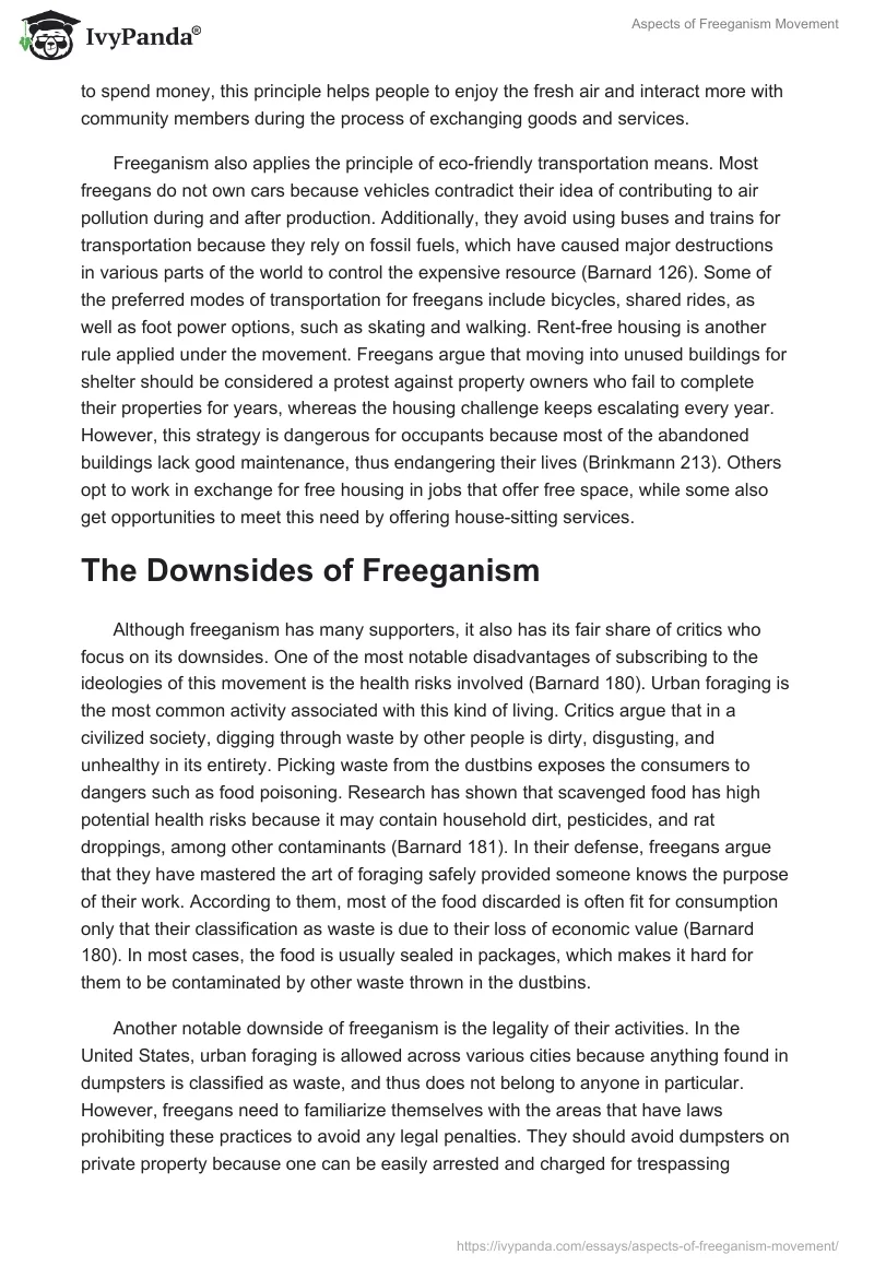 Aspects of Freeganism Movement. Page 3