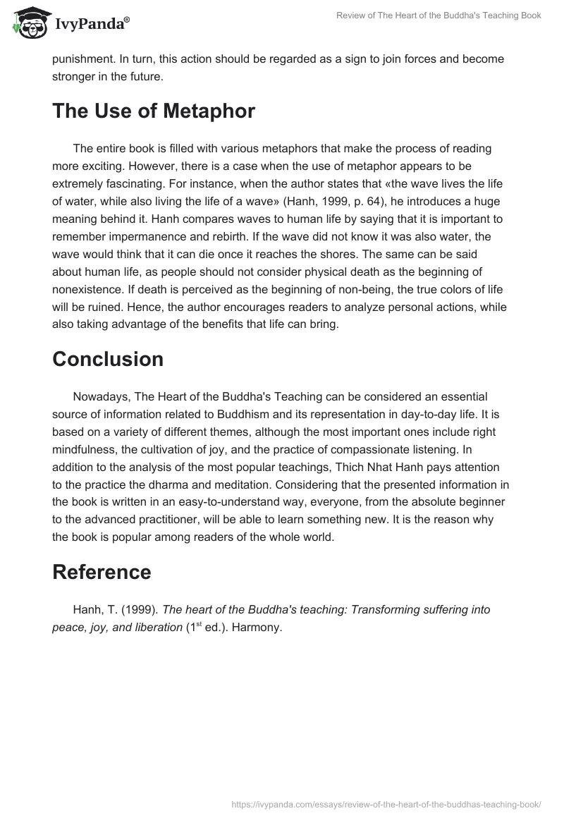 Review of “The Heart of the Buddha’s Teaching”. Page 5