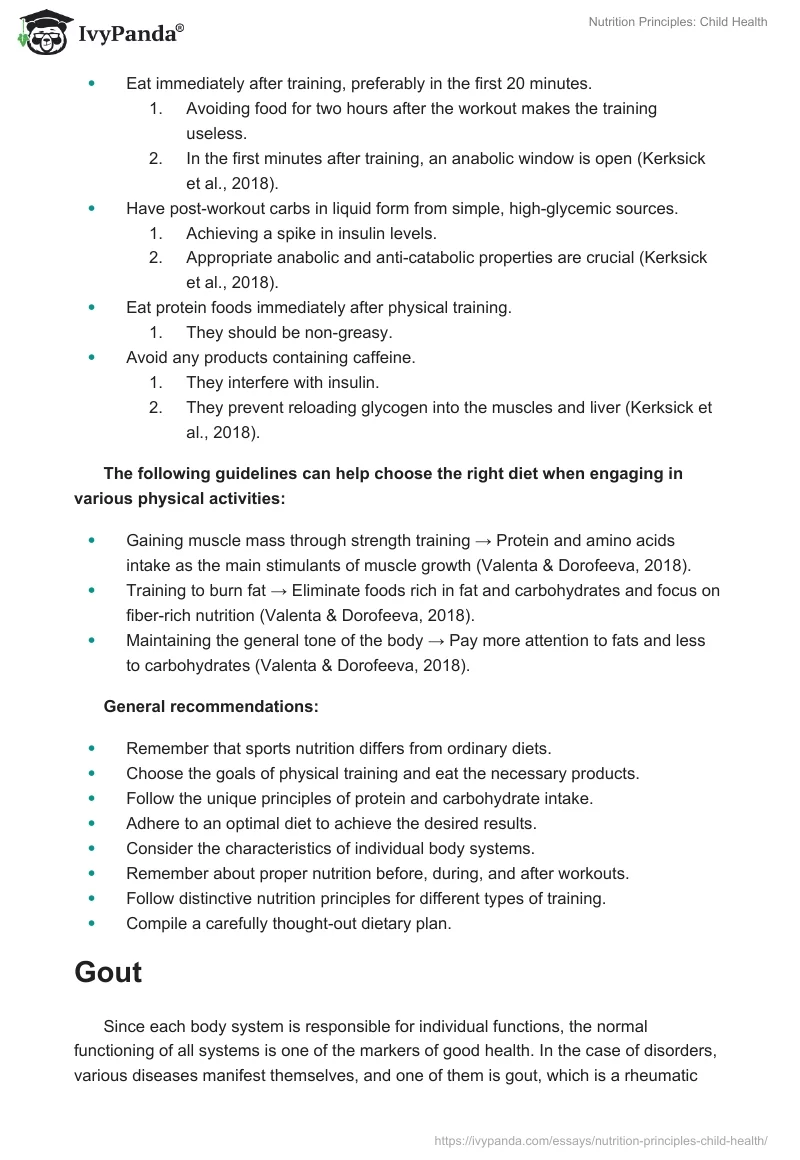 Nutrition Principles: Child Health. Page 5