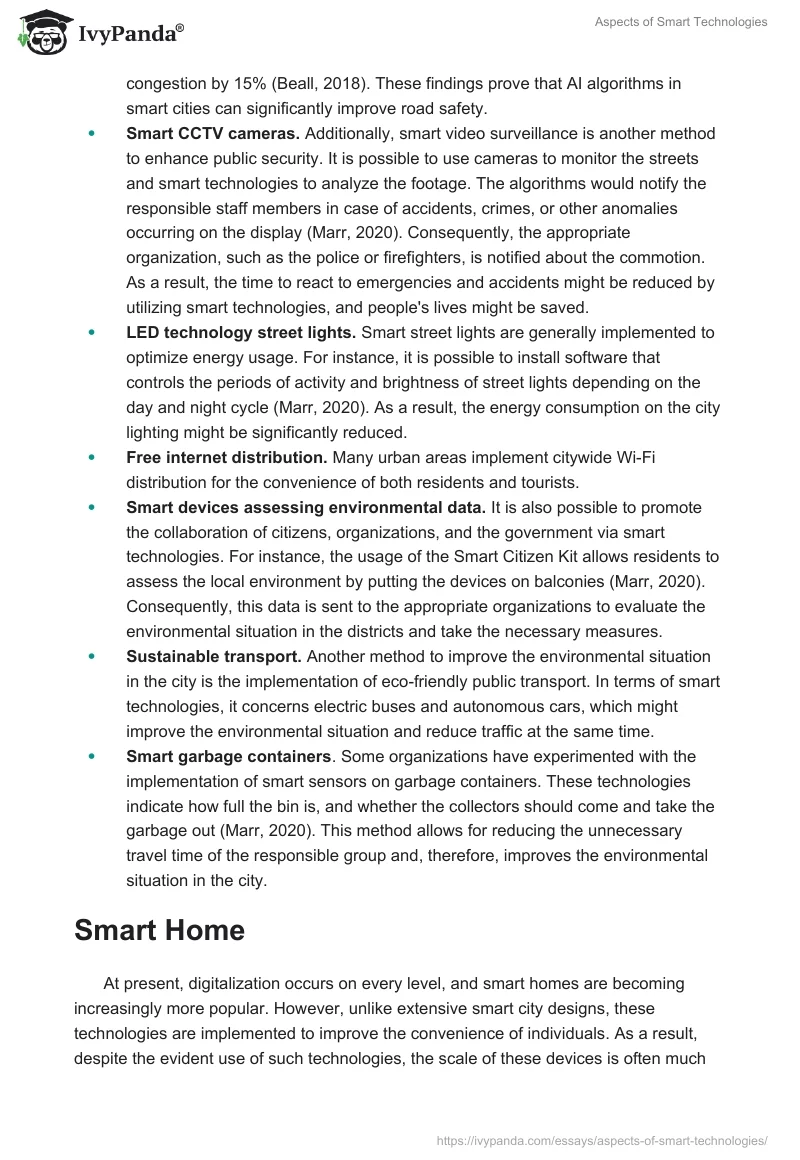 Aspects of Smart Technologies. Page 2