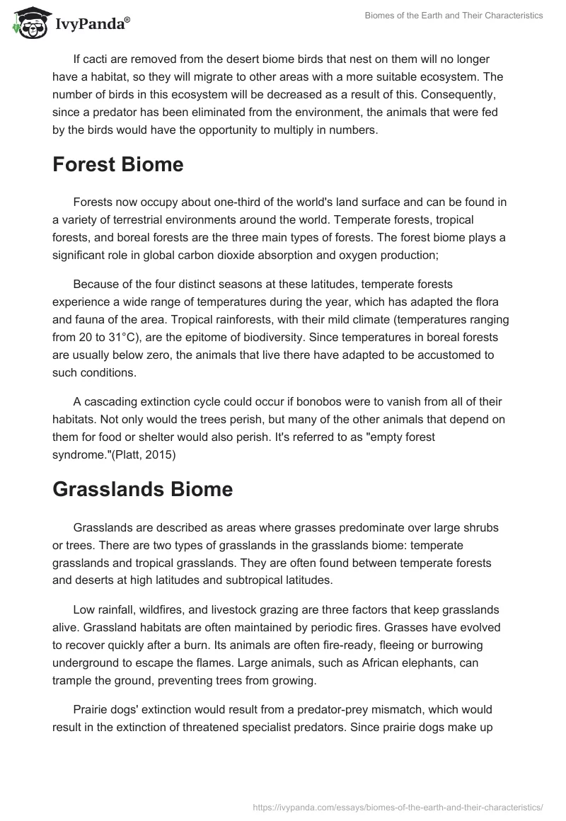 Biomes of the Earth and Their Characteristics. Page 2