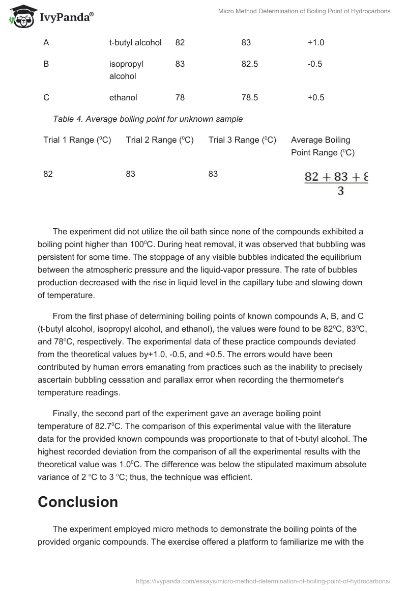 Micro Method Determination of Boiling Point of Hydrocarbons. Page 3