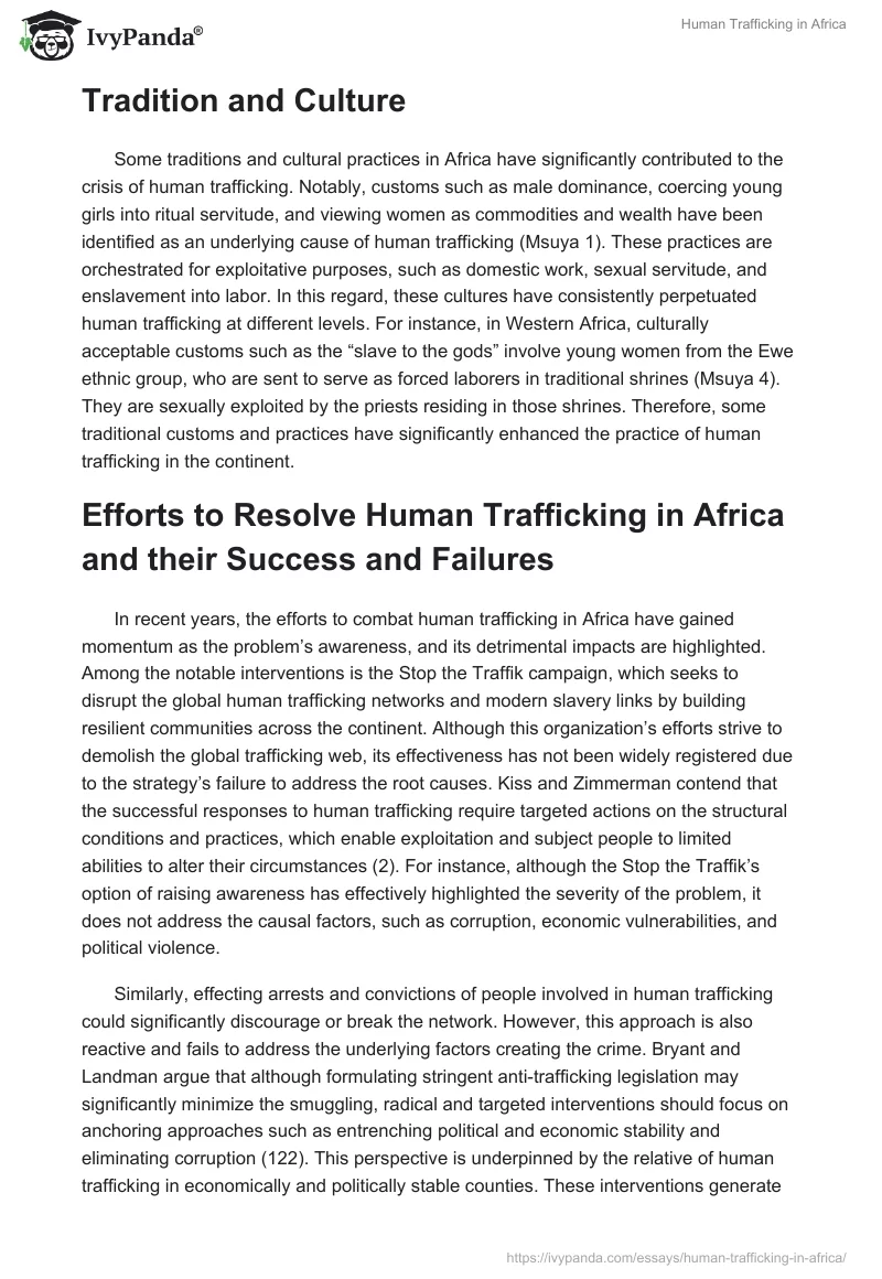 Human Trafficking in Africa. Page 4