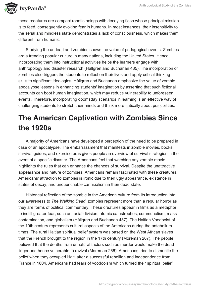 Anthropological Study of the Zombies. Page 2