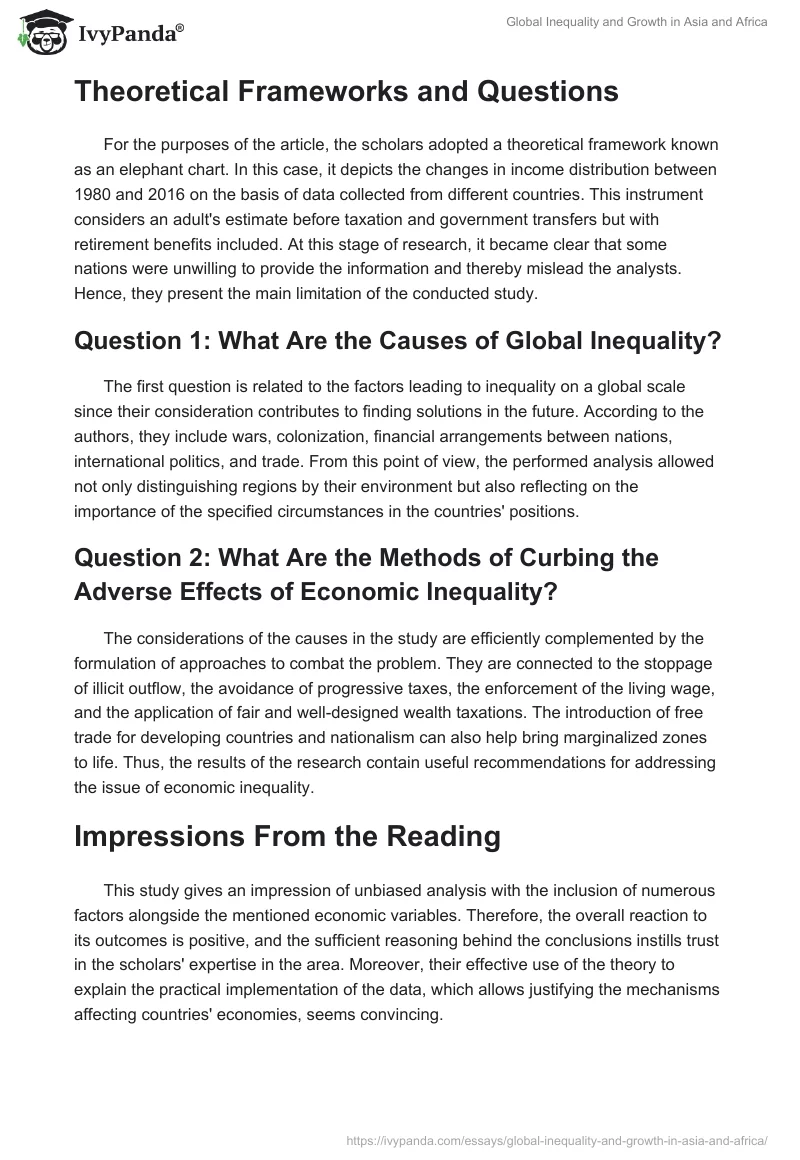 Global Inequality and Growth in Asia and Africa. Page 2