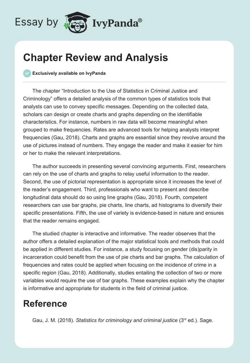 Chapter Review and Analysis. Page 1