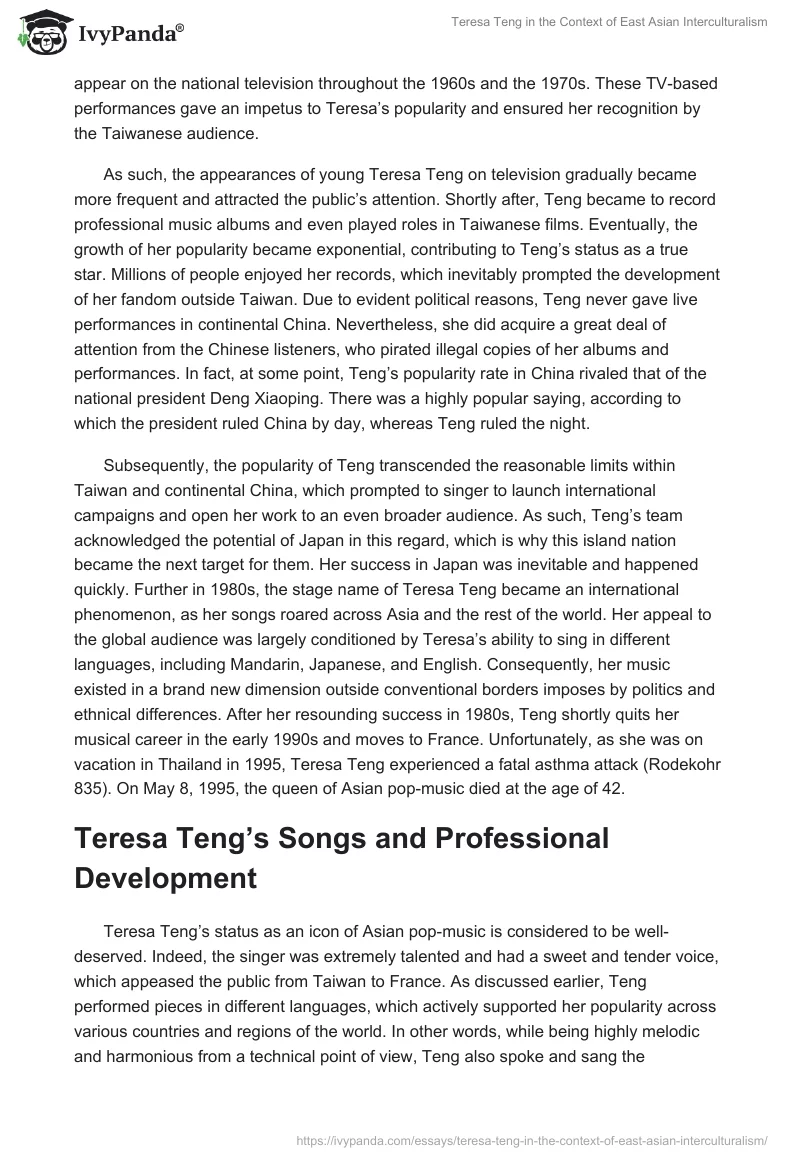 Teresa Teng in the Context of East Asian Interculturalism. Page 2