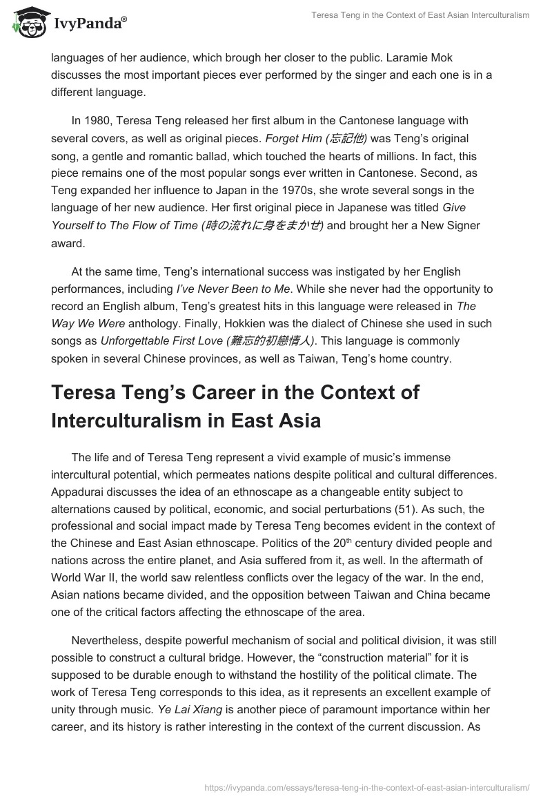 Teresa Teng in the Context of East Asian Interculturalism. Page 3