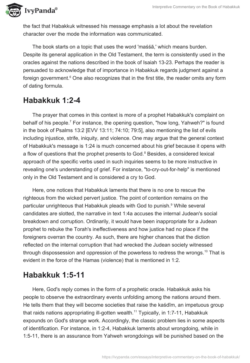 Interpretive Commentary on the Book of Habakkuk. Page 2