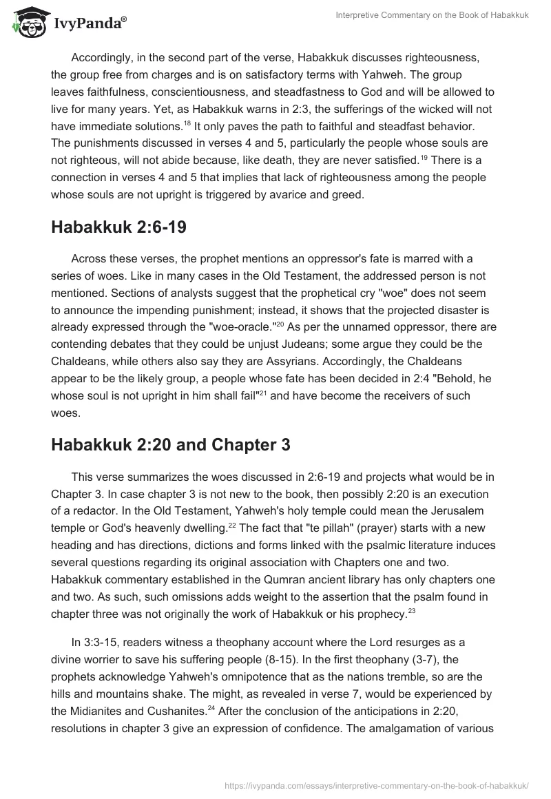 Interpretive Commentary on the Book of Habakkuk. Page 4