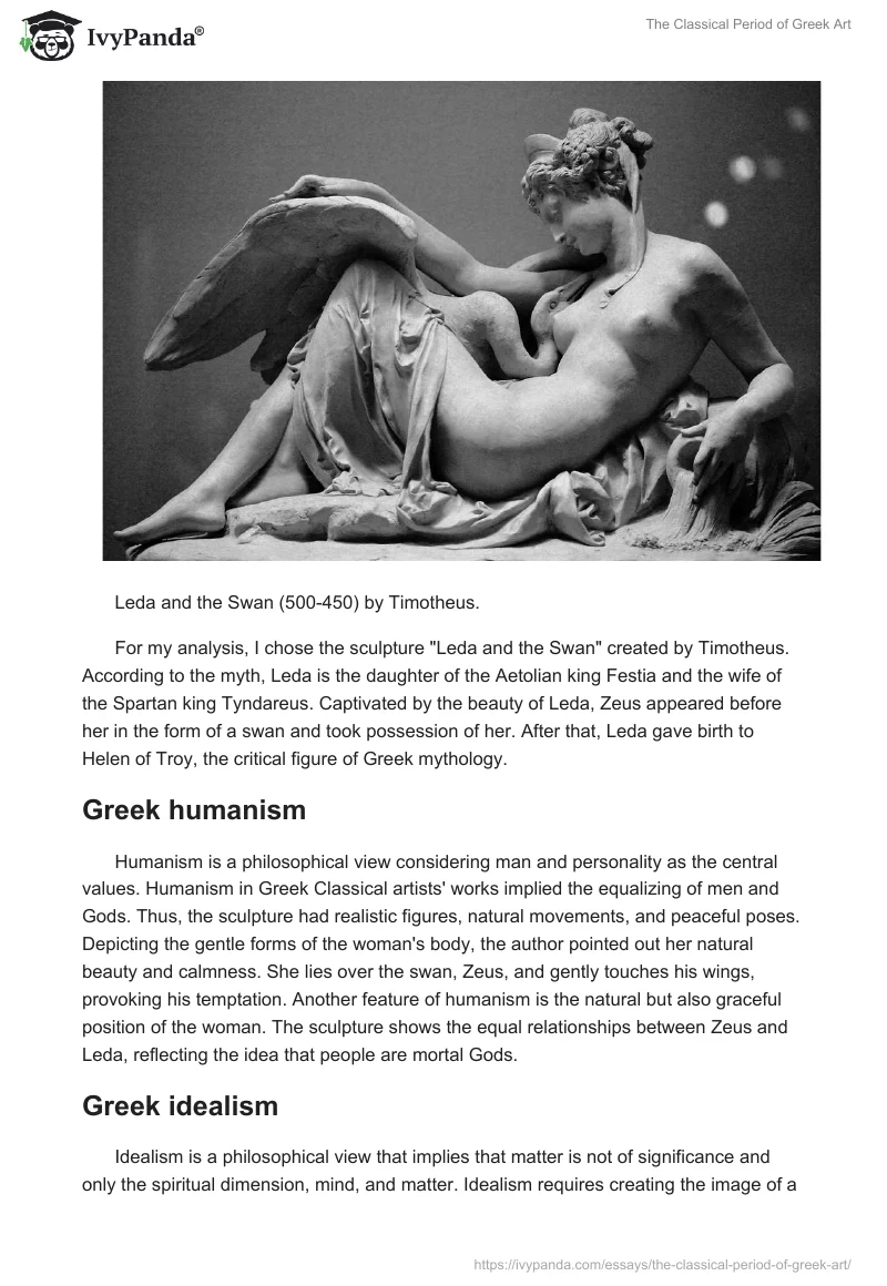 The Classical Period of Greek Art. Page 2