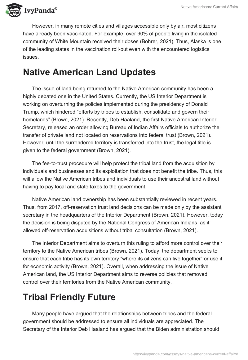 Native Americans: Current Affairs. Page 2
