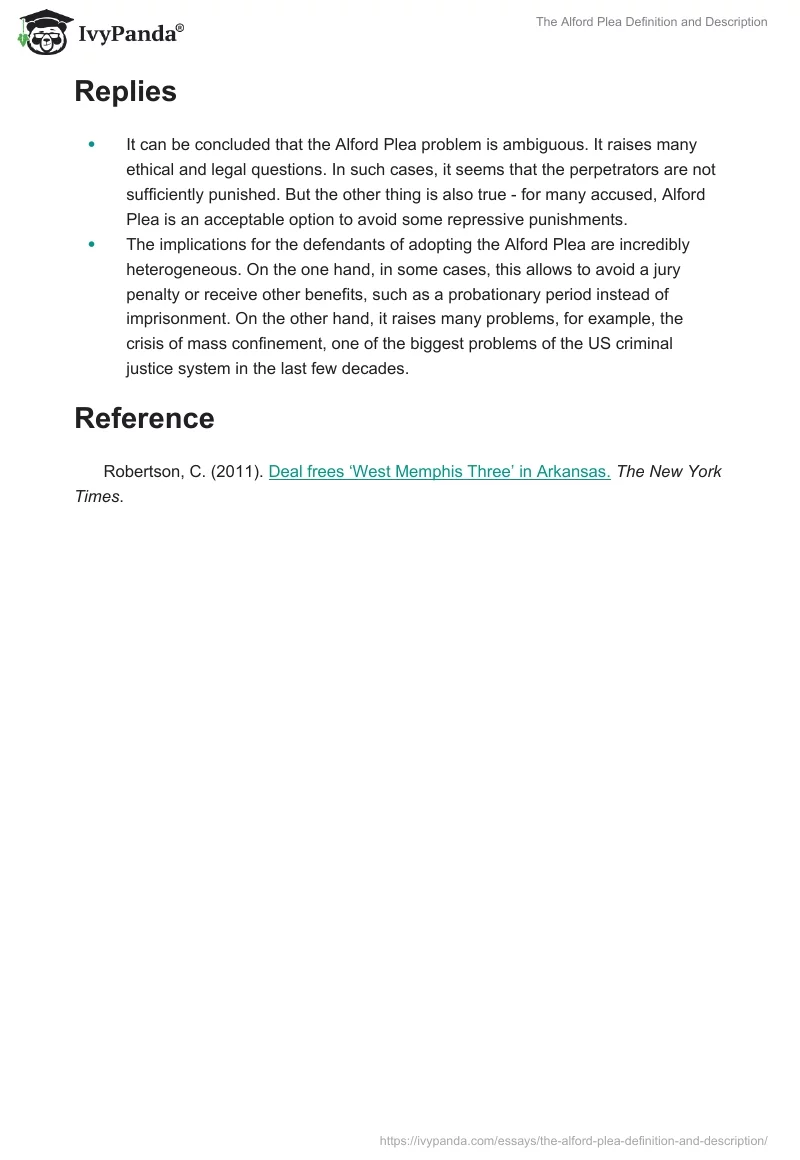 The Alford Plea Definition and Description. Page 2