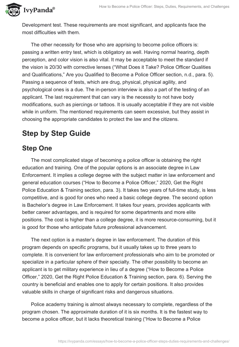 How to Become a Police Officer: Steps, Duties, Requirements, and Challenges. Page 3