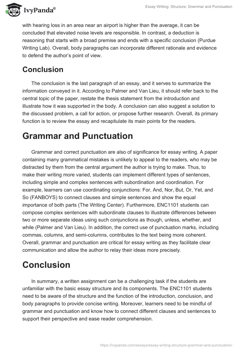 Essay Writing: Structure, Grammar and Punctuation. Page 3