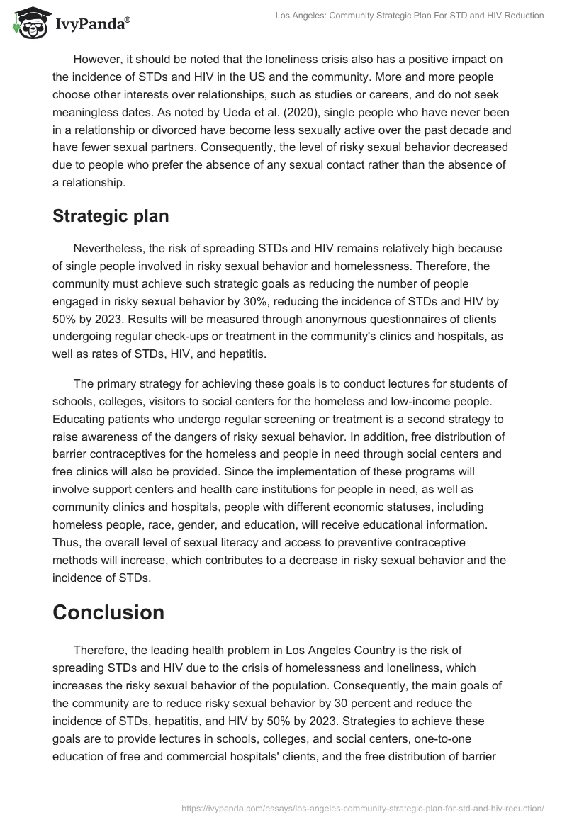 Los Angeles: Community Strategic Plan For STD and HIV Reduction. Page 3