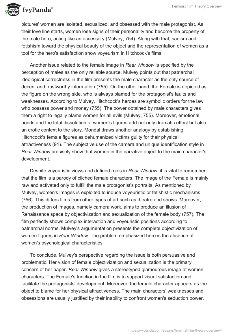 Feminist Film Theory Overview. Page 2