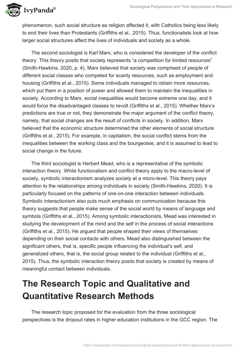 Sociological Perspectives and Their Approaches to Research. Page 2