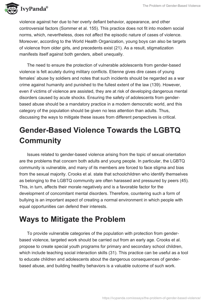 The Problem of Gender-Based Violence. Page 3