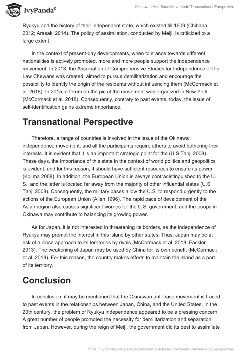 Okinawan Anti-Base Movement: Transnational Perspective. Page 4