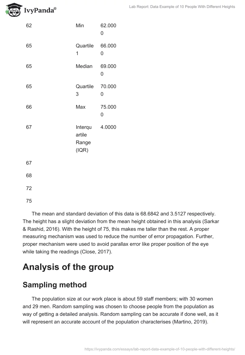 Lab Report: Empirical Sampling Method. Page 5