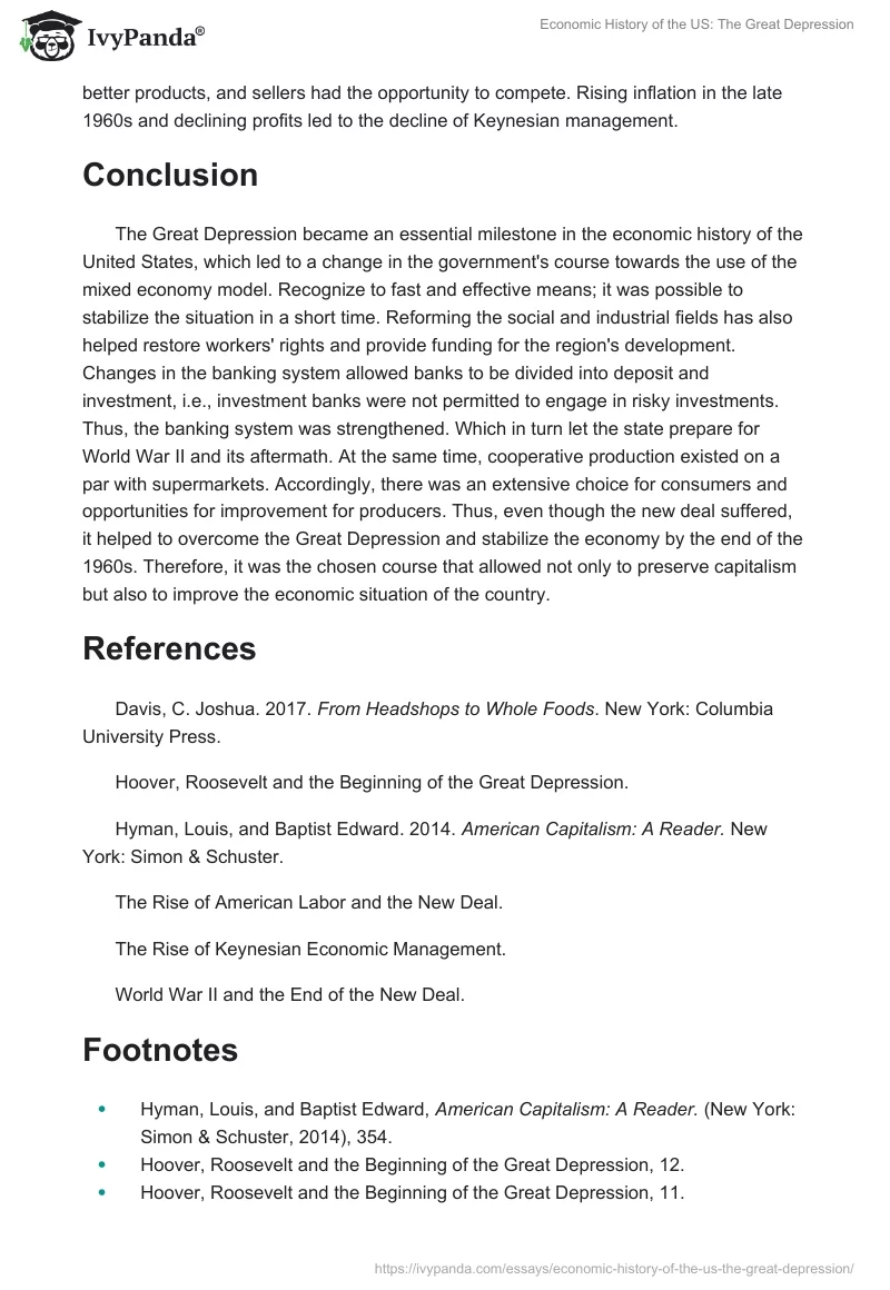 Economic History of the US: The Great Depression. Page 4