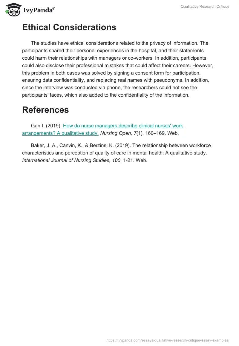 Qualitative Research Critique. Page 4