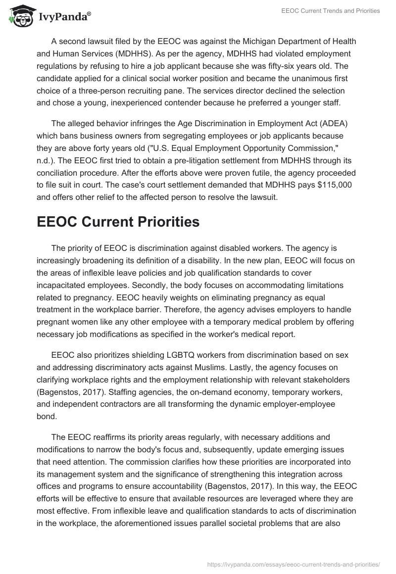 EEOC Current Trends and Priorities. Page 2