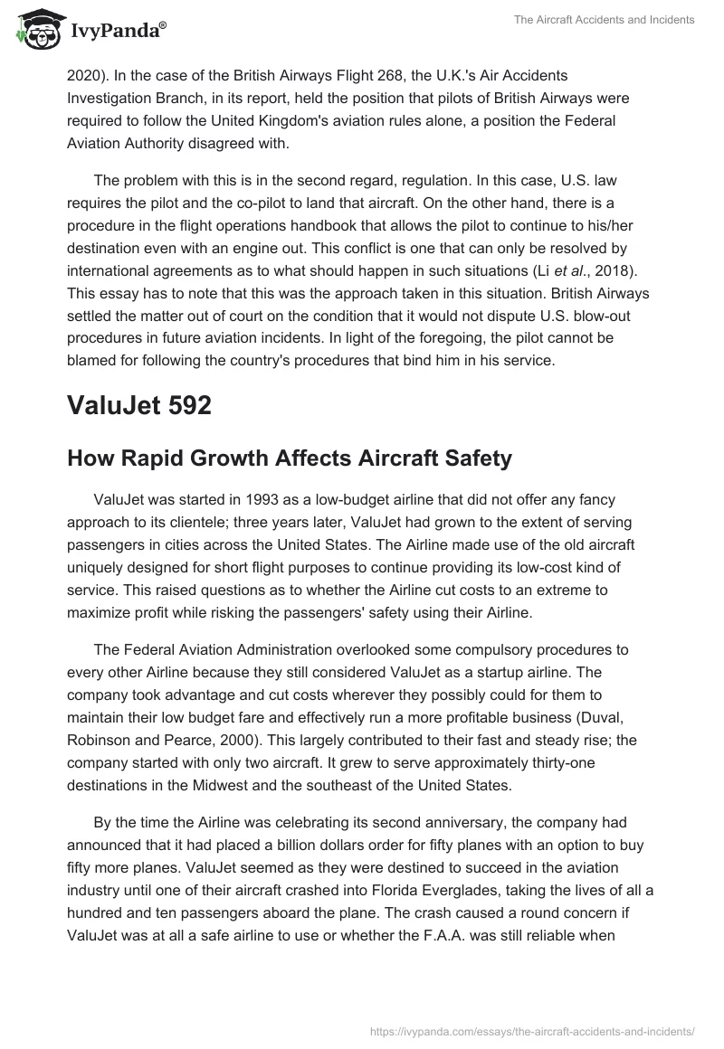 The Aircraft Accidents and Incidents. Page 4